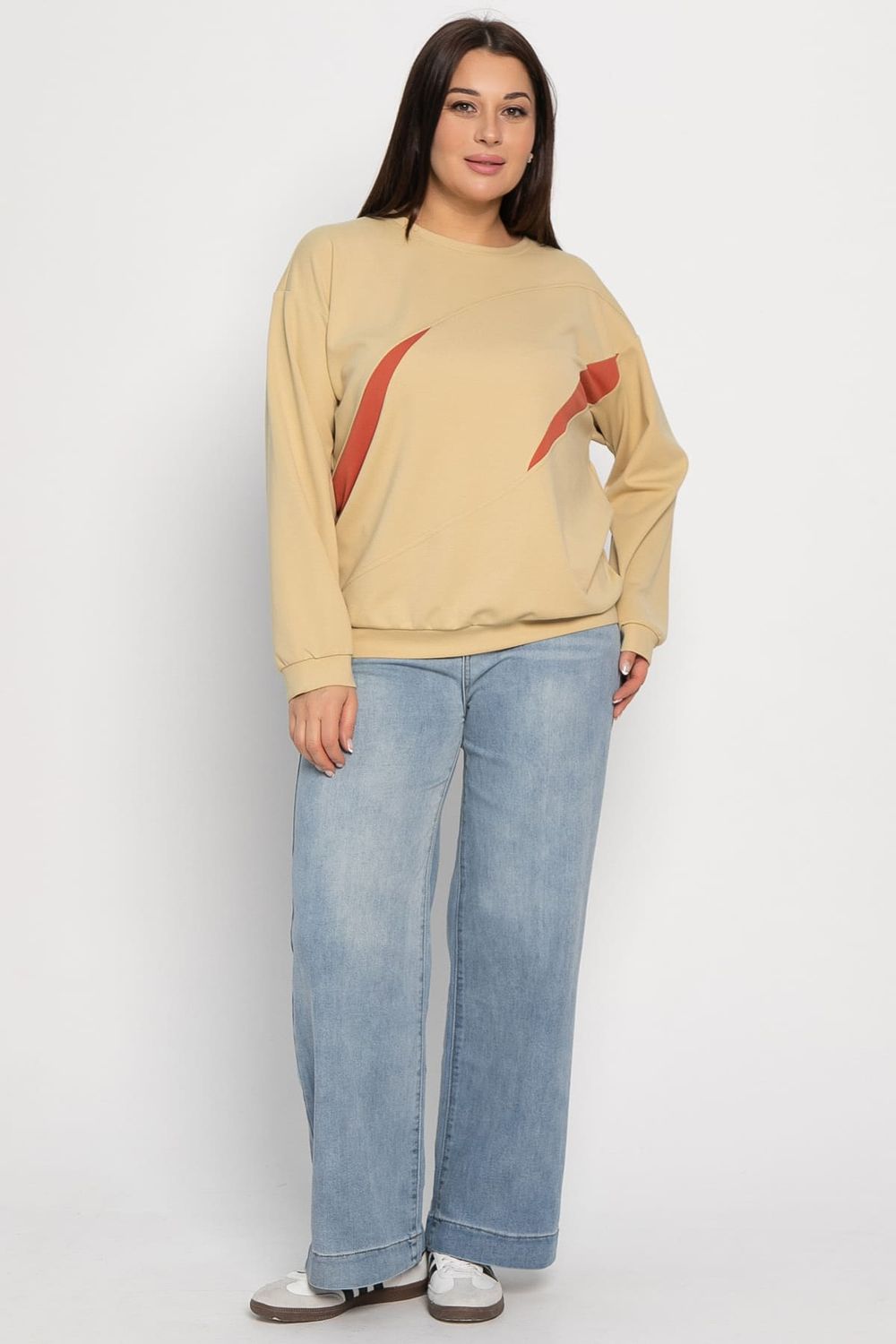 Свитшот Ритм города (бежевый) Б15005-3М LT Collection