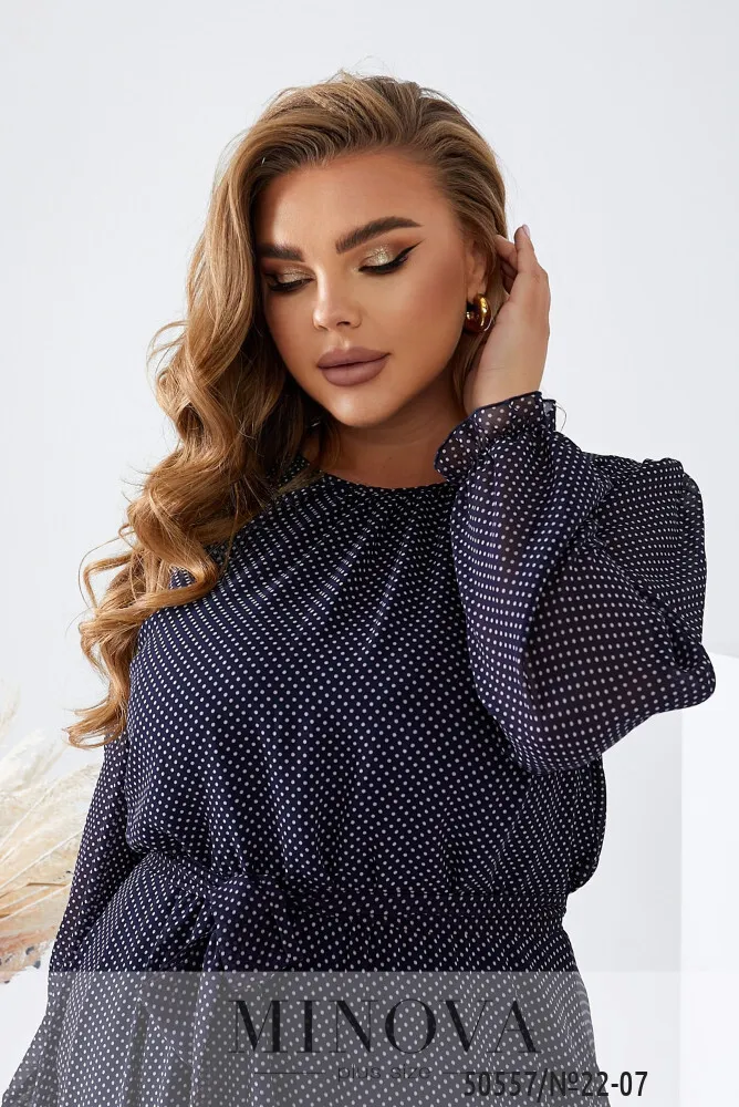 Платье 22-07-Синий Minova