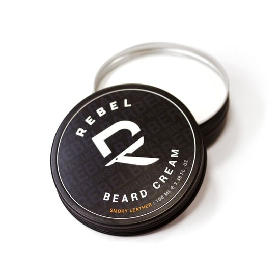 Премиальный крем для бороды и усов REBEL BARBER Smoky Leather 100 мл