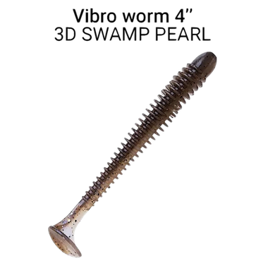 Мягкая приманка Crazy Fish Vibro Worm 4'' 10см 5шт 75-100 -