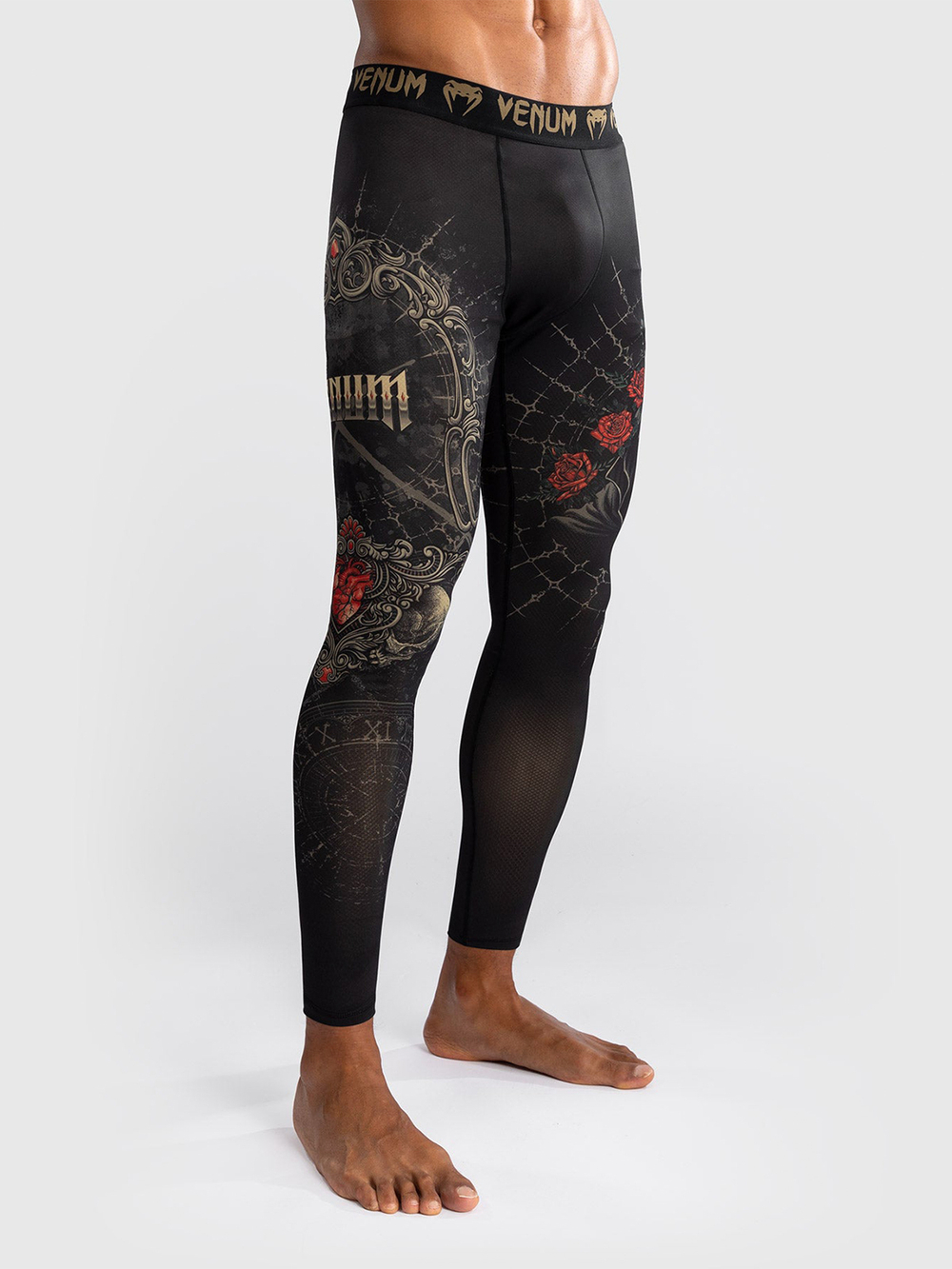 Тайтсы Venum Santa Muerte 5.0 Deep Black/Gold
