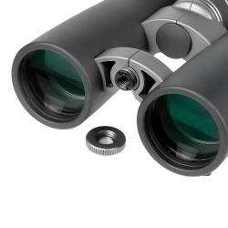 Бинокль Veber Silver Line II 10x42WP крупный план линз