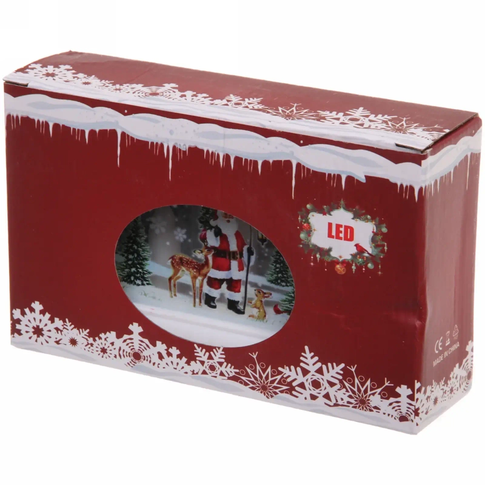 Сувенир с подсветкой «Домик с сказочными гостями» 15,5*4*9,5 см (работает от 2х батареек ААА)