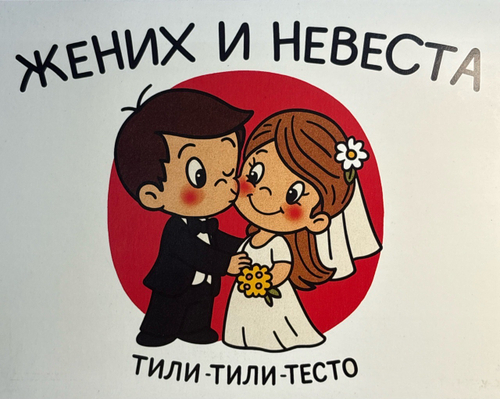 Шоко набор «Жених и невеста. Тили тили тесто»