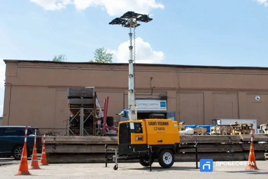 Осветительная мачта LT4500 9 метров с дизельным генератором передвижная