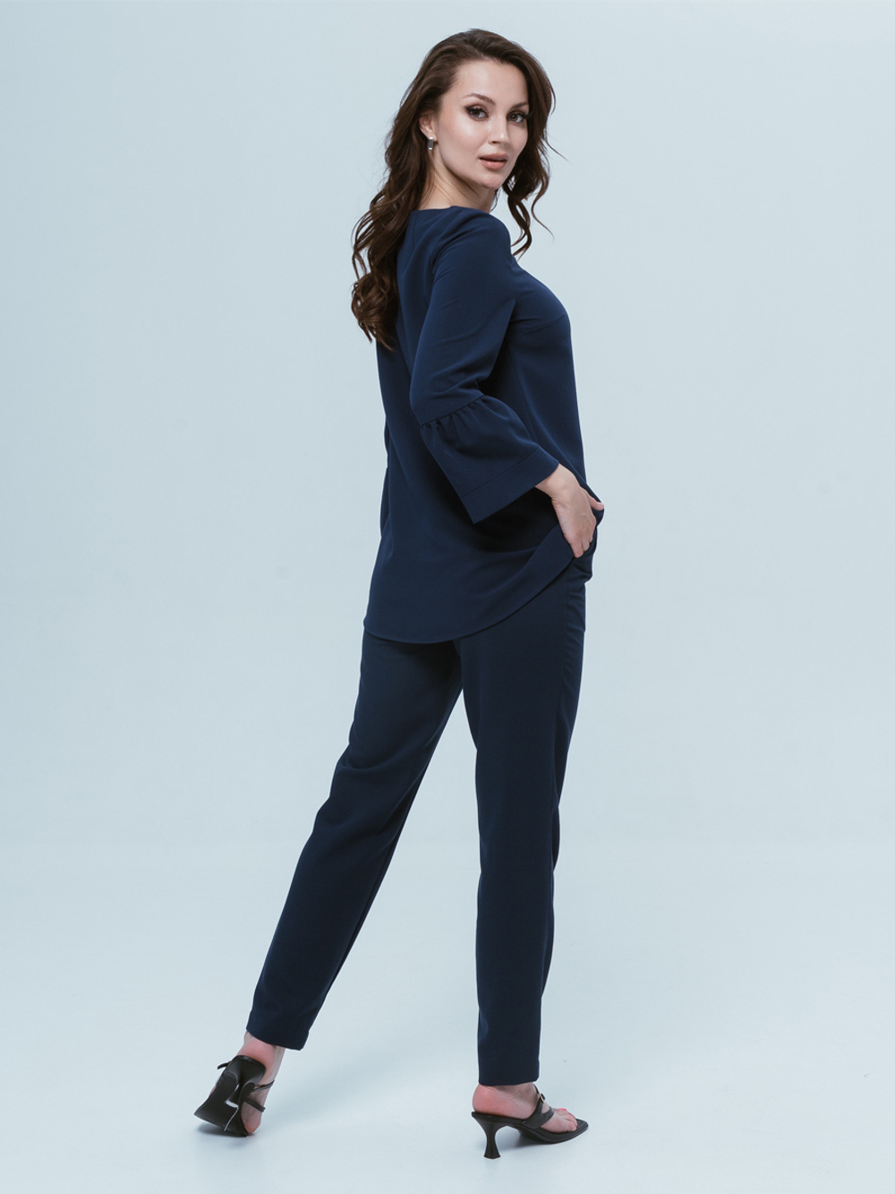 Медицинский костюм женский Медис красивый с воланами