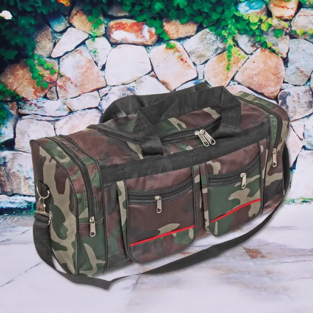 Сумка дорожно-спортивная «Ultramarine - Хаки», 5 отделений, цвет зеленый, 55*26*21см