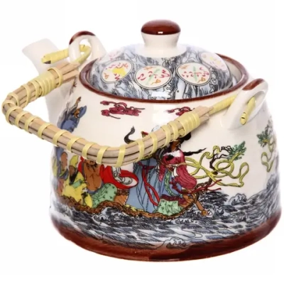 Чайник заварочный керамический 400мл с ситом «Хан»