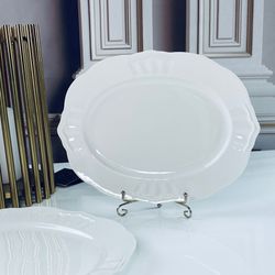 Lenardi 118-156 Набор из 2 овальных блюд 25см RESTO в под.уп.(х24)Фарфор