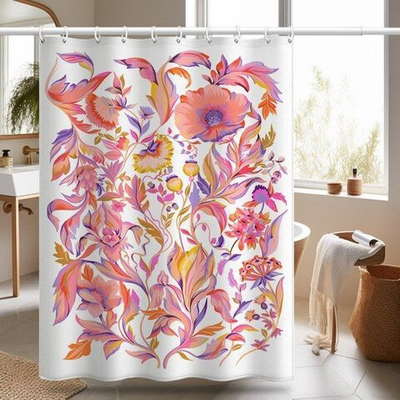 Штора для ванной комнаты и туалета тканевая занавеска для душа 180*200 см