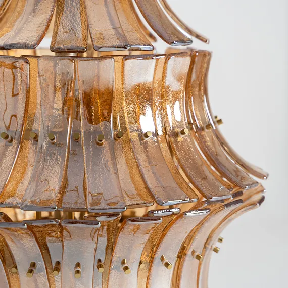 Подвесной светильник Lierna в винтажном стиле коричневый