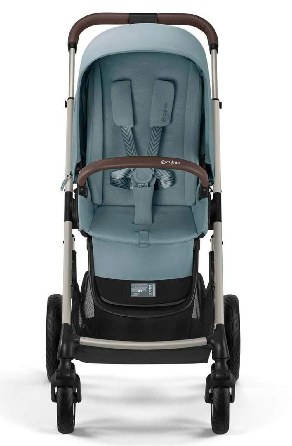 Коляска Cybex Talos S Lux TPE complete Aton B2 Dynamic Red Base One 4 в 1 Stormy Blue с дождевиками