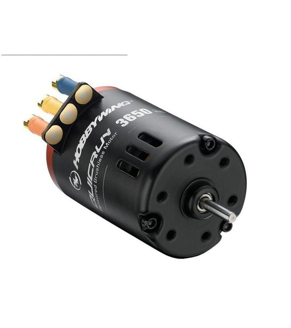 Бесколлекторный сенсорный мотор Hobbywing QUICRUN-3650SD-8.5T-BLACK-G2 (4560KV, 3,17/15мм, 1/10)