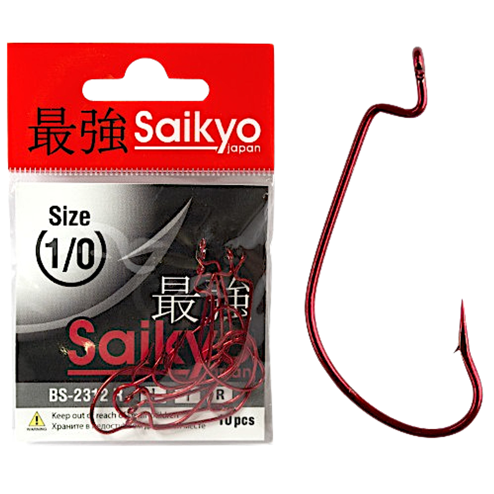 Крючок Офсетный Saikyo BS-2312R 01  10шт