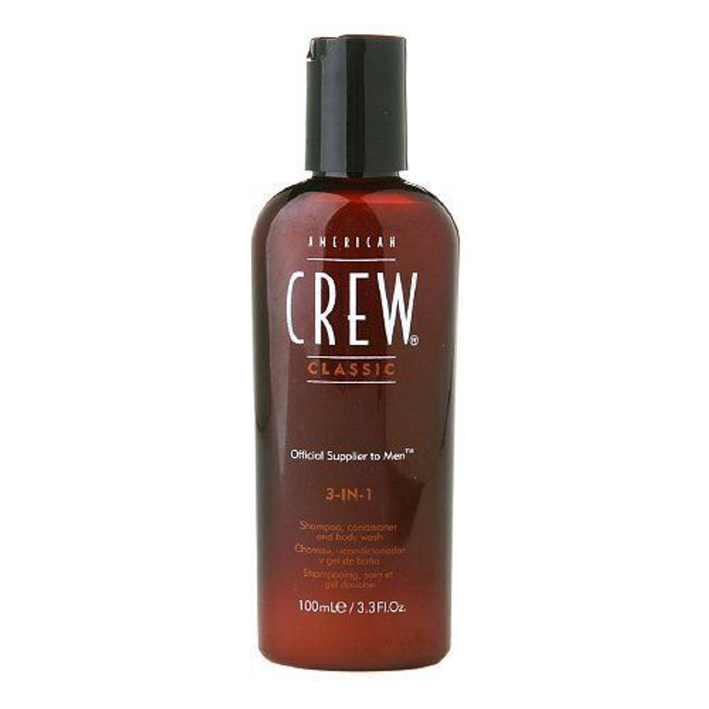Шампунь, Кондиционер и Гель для душа American Crew Classic 3-in-1 100мл