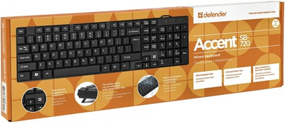 Клавиатура Defender SB-720 B Black, компактная