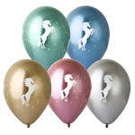 Шар латексный 35см Единорог (Ассорти)