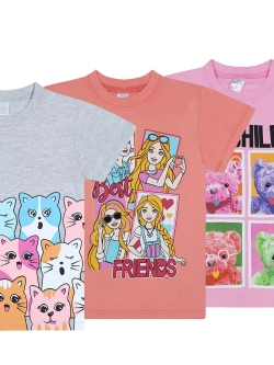 Футболка для садика и школы.девочка.набор 3 шт