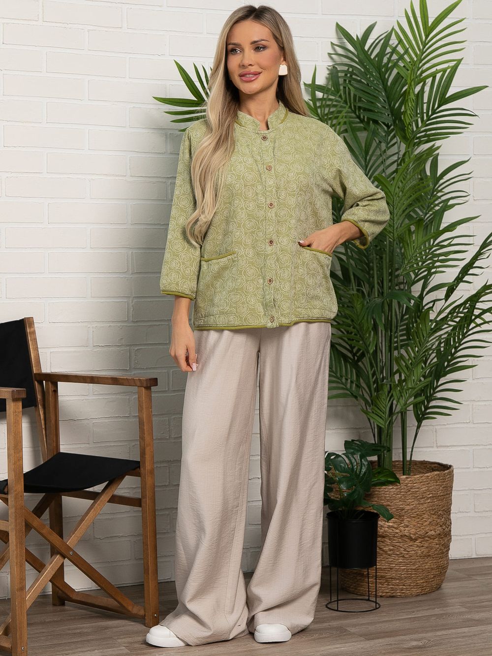 Жакет летний Бияги (олива) Б15529-4М LT Collection