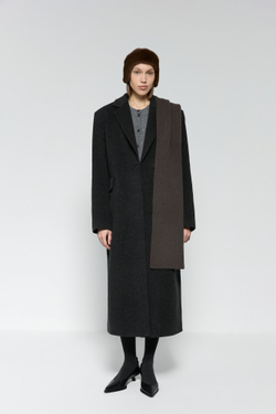 Шарф из объемной шерсти