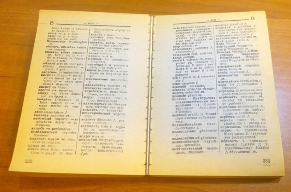 "Краткий французско-русский и русско-французский словарь". Выгодская К.С