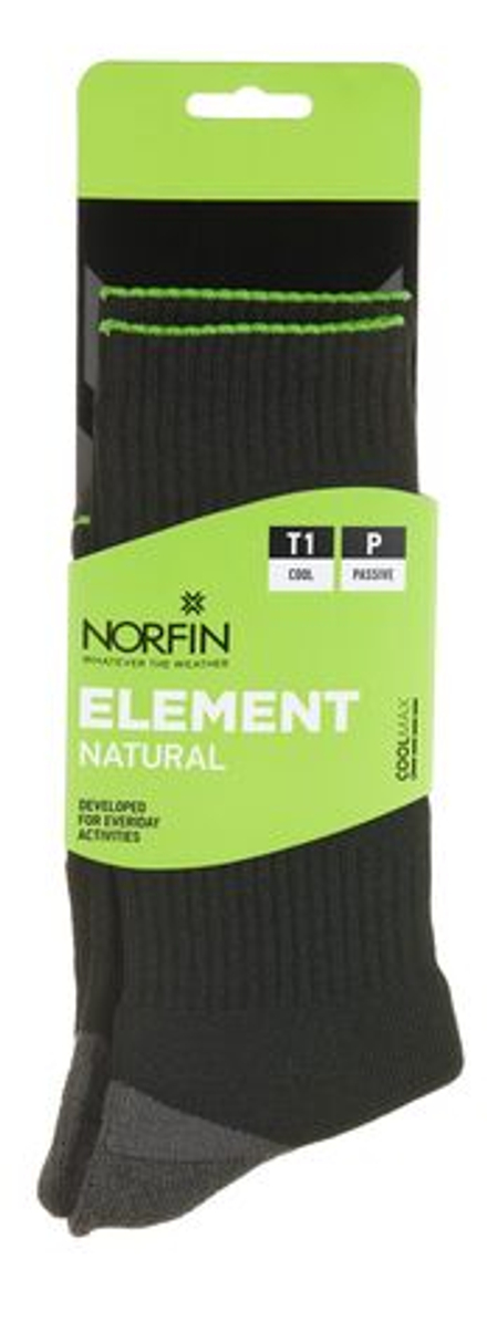 Носки Norfin T1P ELEMENT NATURAL CREW р.(39-41) M