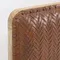 Изголовье подвесное Natesa из массива тика и кожи 163x60 см