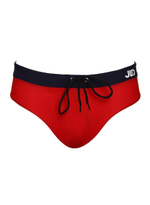 Классические мужские плавки с контрастным поясом (Размер: M) (Цвет: зеленый)