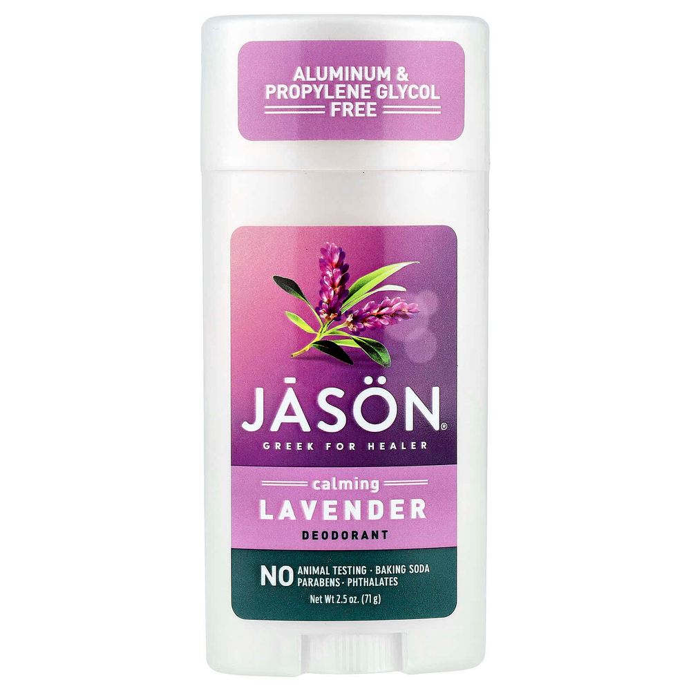 Jason Natural, Дезодорант-стик, успокаивающая лаванда, 71 г (2,5 унции)