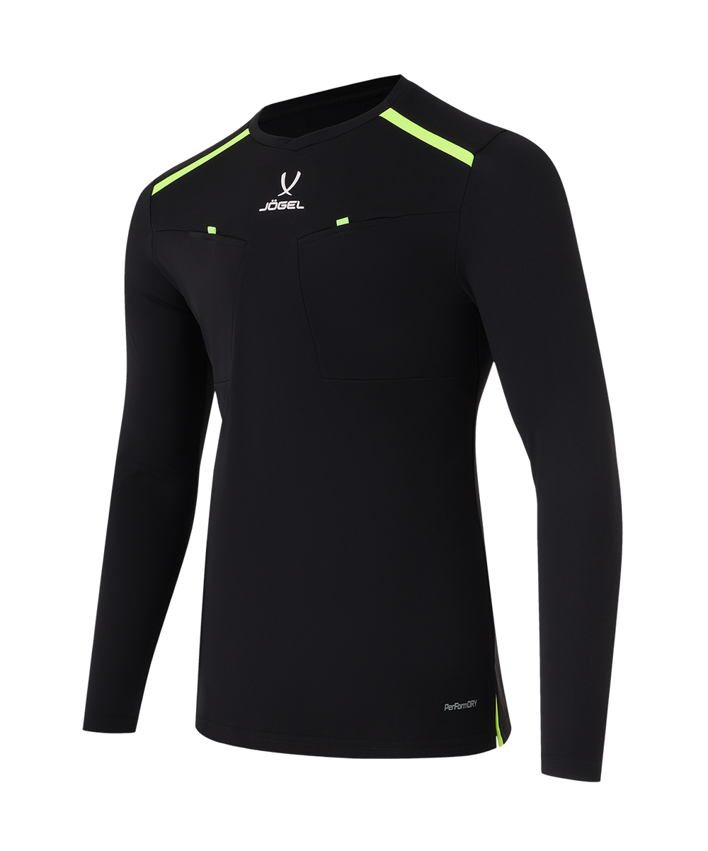 Футболка судейская с длинным рукавом DIVISION PerFormDRY Referee LS Tee, черный