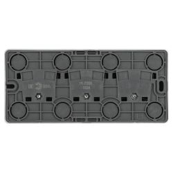 Розетка ЭРА Эксперт 11-2208-03 тройная с заземлением 3х2P+E Schuko IP20 16A-250В ОУ алюминий