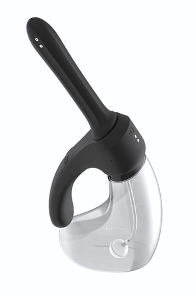 Душ для интимной гигиены Iceberg с вибрацией и автоматической подачей воды (Цвет: черный)