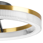 736040 Люстра ROTONDA 21W LED 1053LM 180G ЧЕРНЫЙ/ЛАТУНЬ 3000K