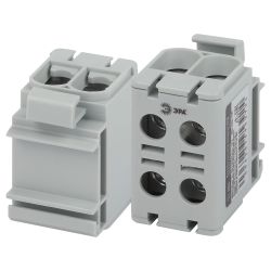 Клемма силовая вводная КСВ ЭРА NO-224-137 двойная KE66 6-50 мм2 серая L