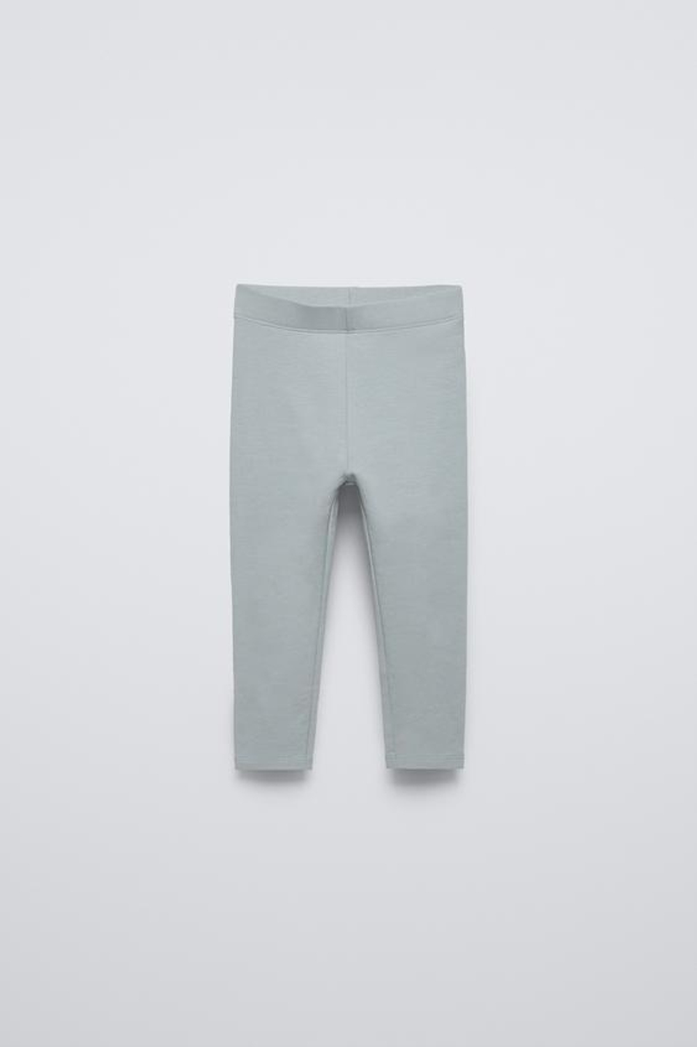 ZARA НАБОР ИЗ ДВУХ ОДНОТОННЫХ ЛЕГИНСОВ, АНТРАЦИТОВО-СЕРЫЙ