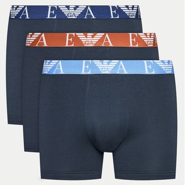 Набор мужских трусов боксеров 3в1 темно-синие Emporio Armani 111473_4F715 64135
