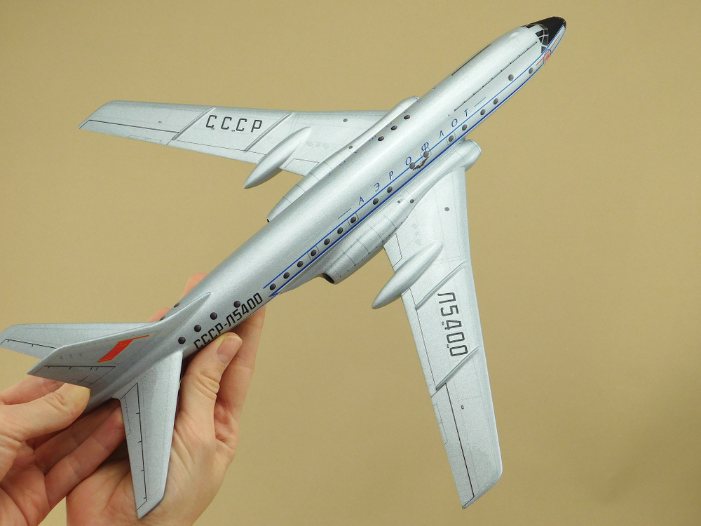 Модель самолета Ту-104А (М1:100, Аэрофлот СССР-Л5400)