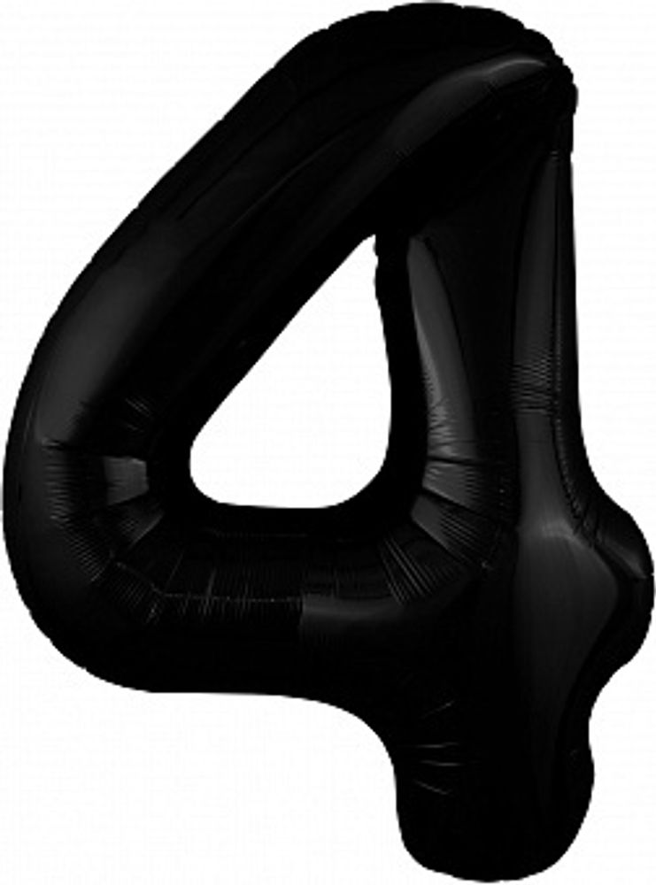 Р Цифра 4 Slim Черный (40&#39;&#39;/102 см)