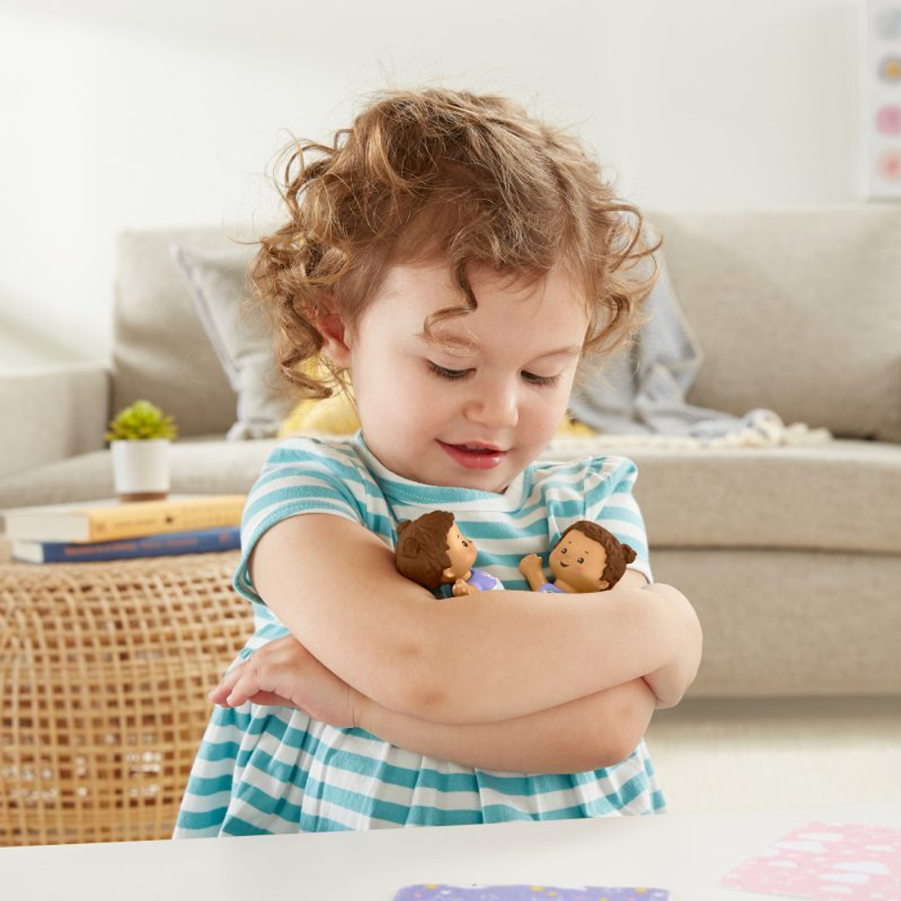 Fisher-Price Little People - Статуэтки Близнецы младенцы + аксессуары Единорог GKY44