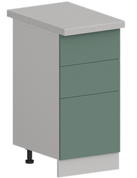 Кухня Модуль ШН3Я 400 Ликата / Матовая мята