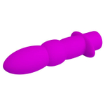 Лиловый анальный вибромассажер Wyatt - 11,5 см. (Цвет: лиловый)