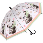 Зонт детский полуавтомат «Милая панда», 8 спиц, d-80см, длина в слож. виде 65см