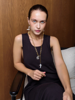 Сотуар "Oval pearl chain" Gold