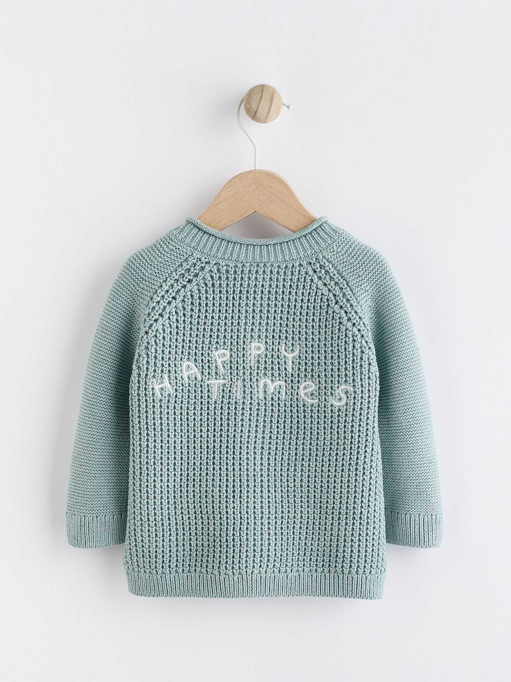 Вязаный кардиган для малышей Next K82-049, Мятный