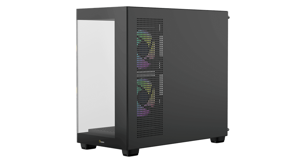 Корпус Ocypus Gamma C52 BK ARGB mATX/ITX 3xUSB Черный Gamma-C52-BKD300XX-GL