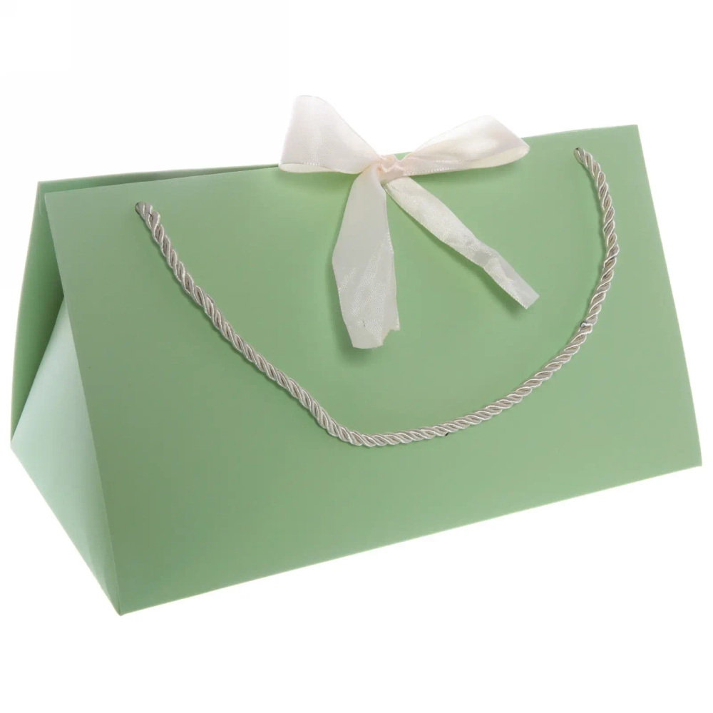 Пакет подарочный «Бант» 15.5*27*14 см, микс