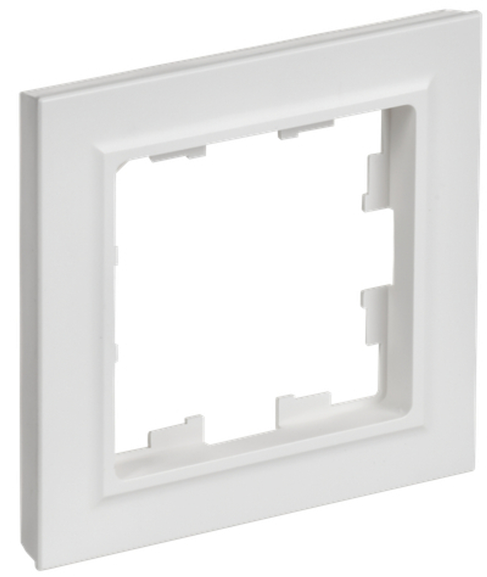 BRITE Рамка 1-местная РУ-1-БрАБ арктический белый IEK