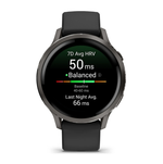 Смарт часы Garmin Venu 4 - 41мм Slate with Black Silicone Band