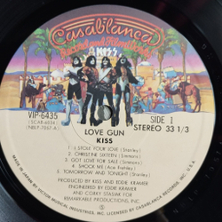 Винтажная виниловая пластинка LP Kiss Love Gun (Japan 1977) (No Obi) I Stole Your Love