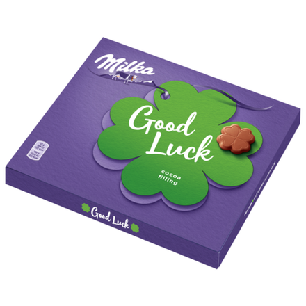 Шоколадные конфеты Milka Good luck с начинкой какао 110 гр